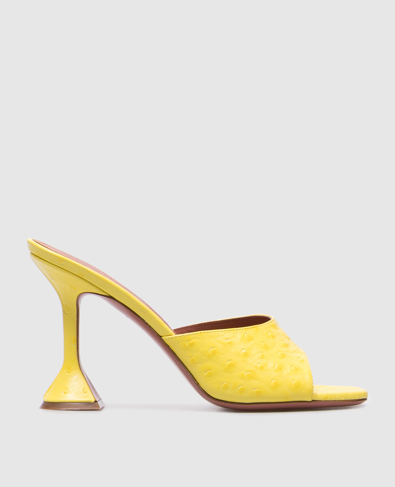 

Lupita yellow leather mules Amina Muaddi