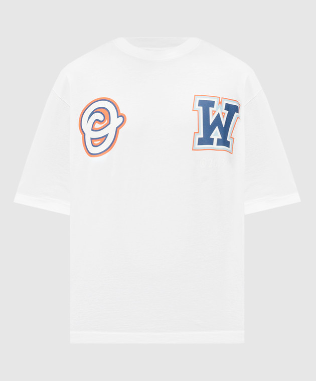 OFF-WHITE ハハアロクルネックTシャツ OMAA120S25JER00G 0142 Off-White - Wizard white t-shirt OMAA120F24JER00Q - shop