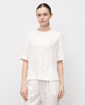Lou Lou Studio TOBA white top with silk TOBA