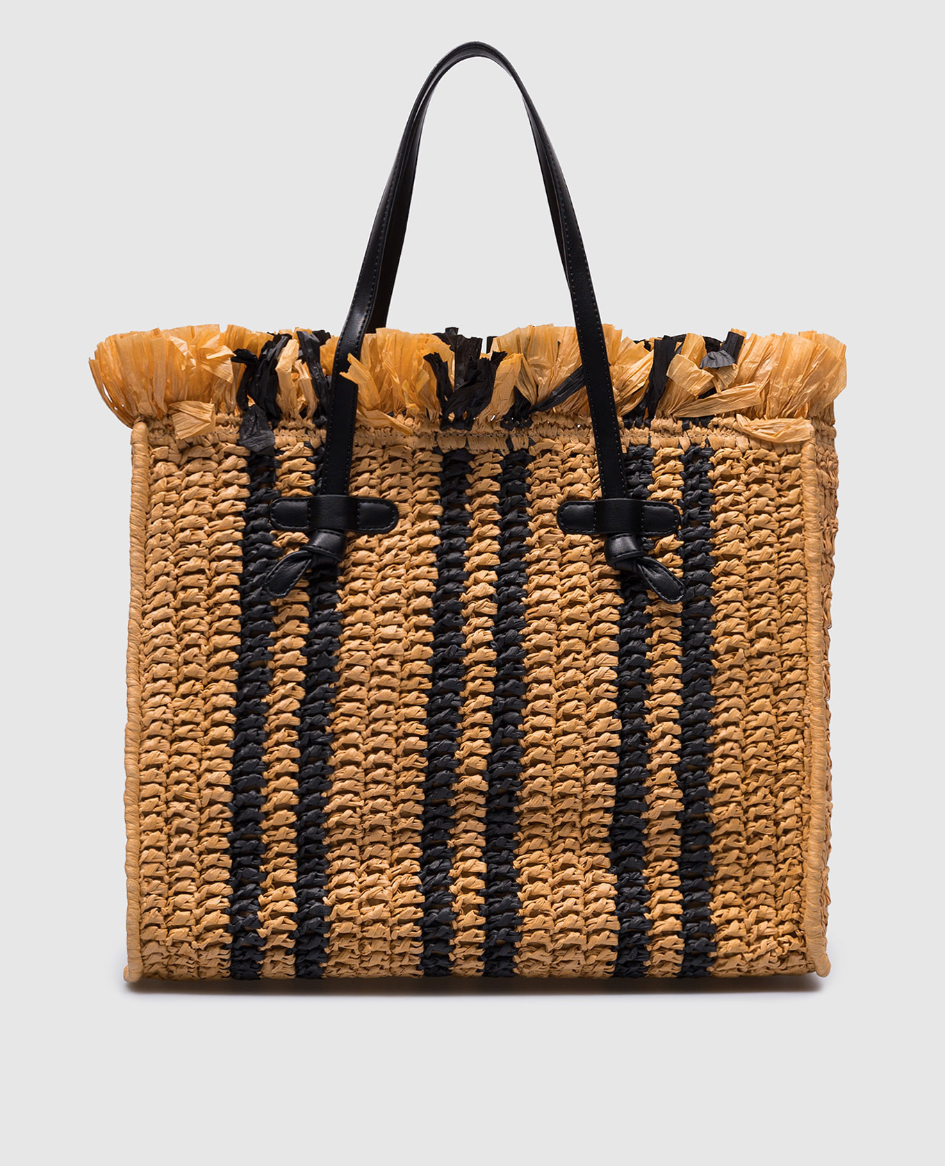 

Beige woven MARCELLA tote bag with logo Gianni Chiarini