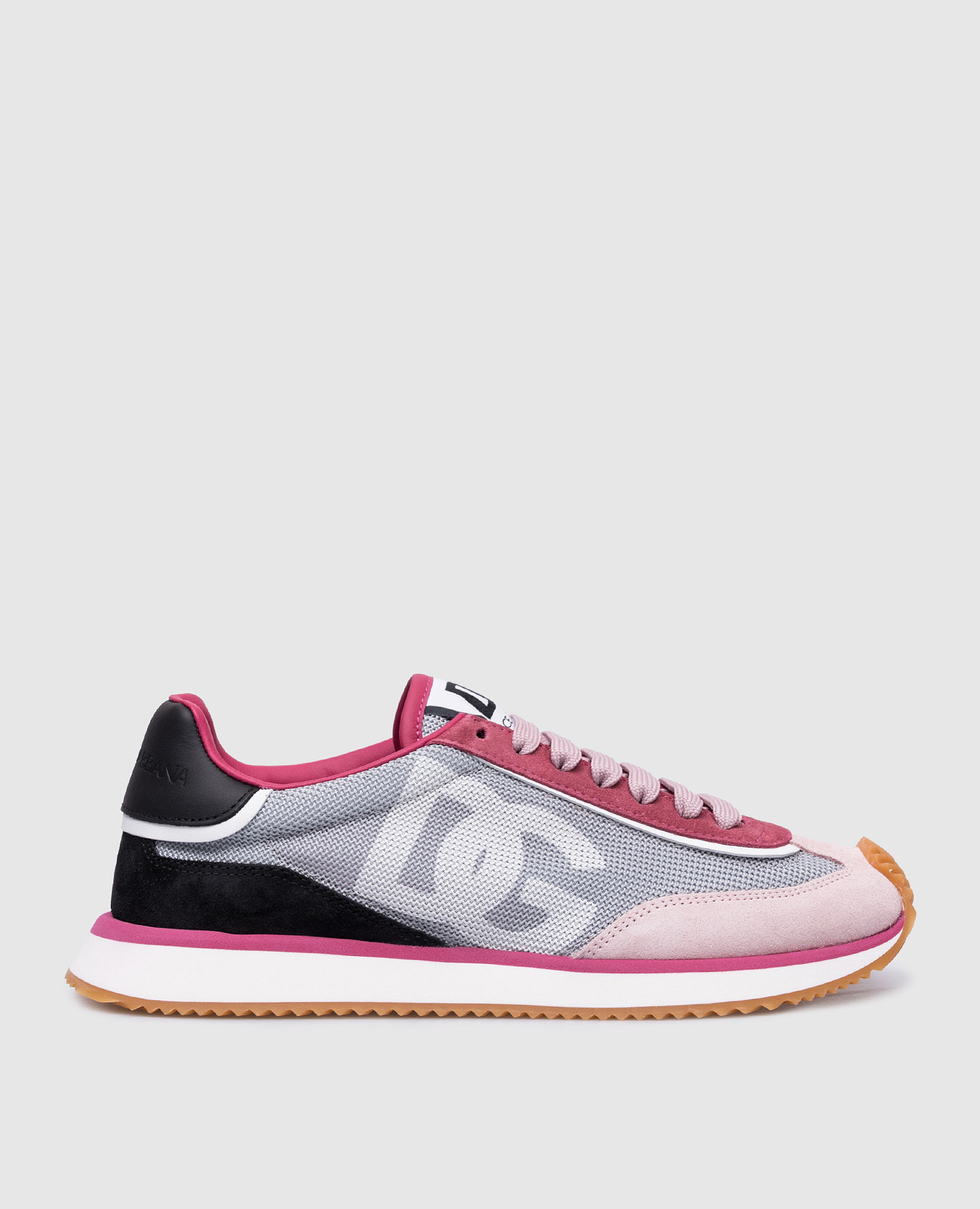 Dg cushion pink combined sneakers dolce&gabbana