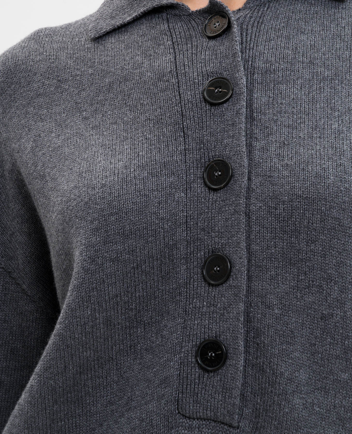 

Gray sweater with wool Twinset, Grey