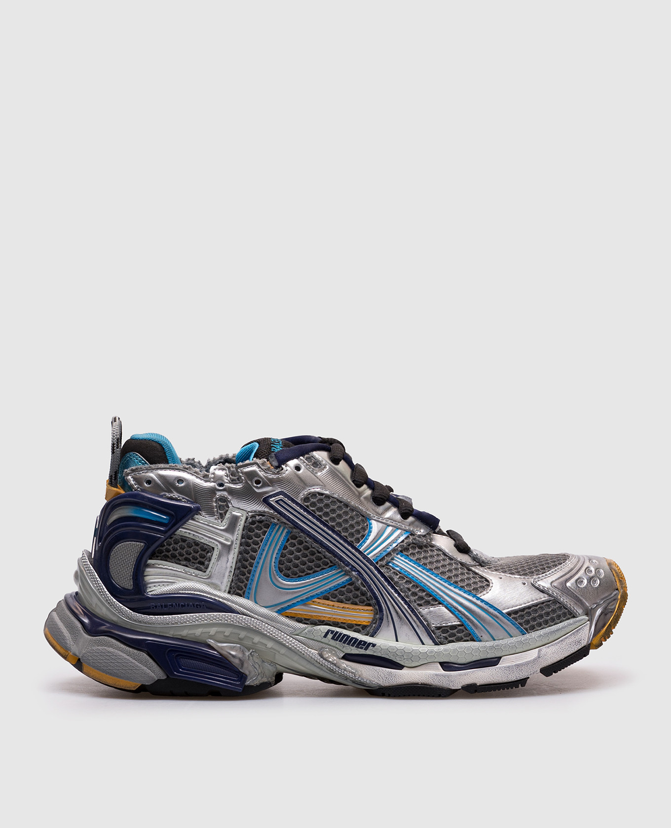 Grey Runner sneakers with vintage effect Balenciaga