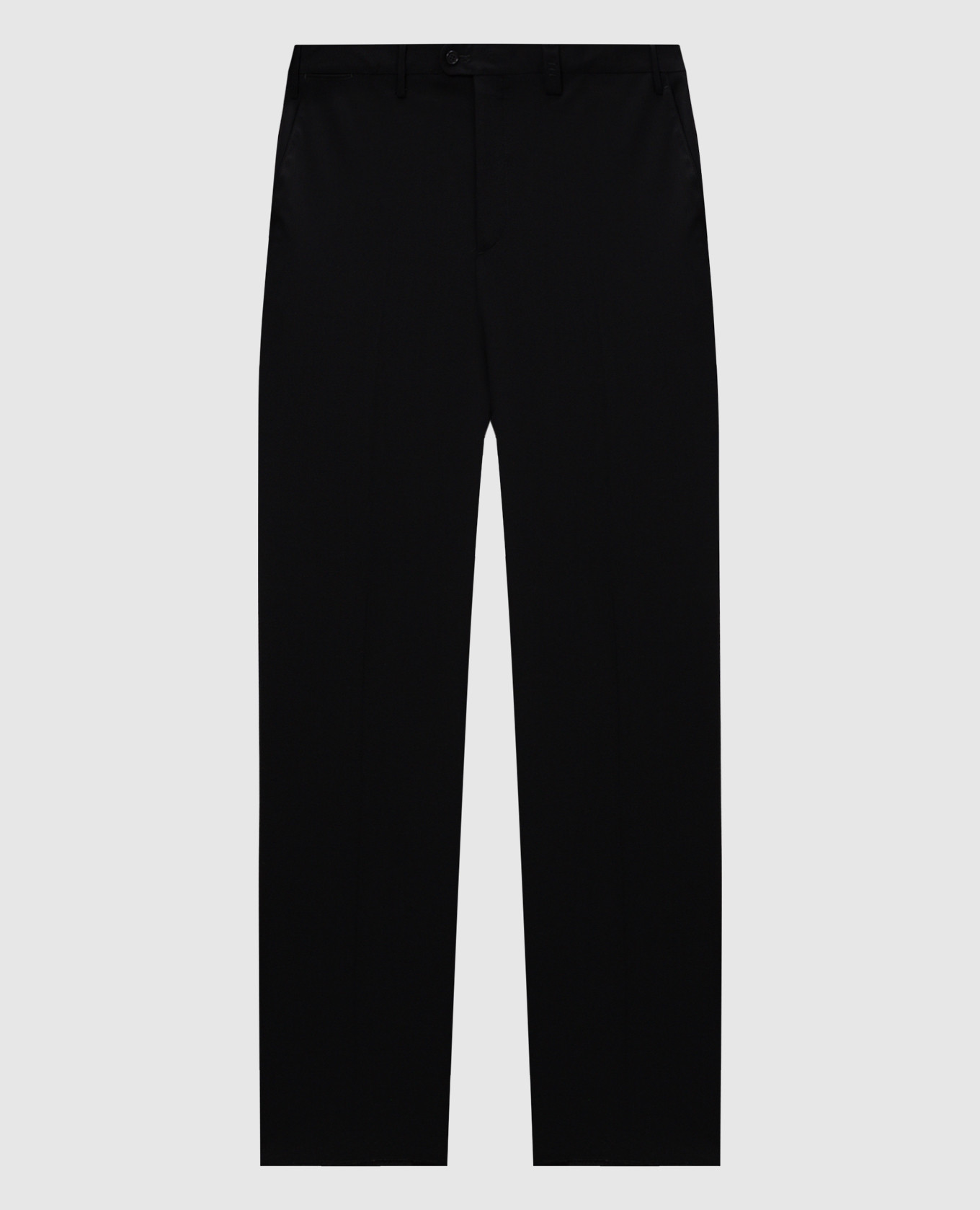 

Black pants made of wool Florentino, Черный