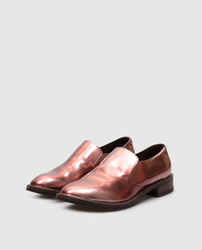 Brunello Cucinelli Pink leather glossy loafers MZDB0C749