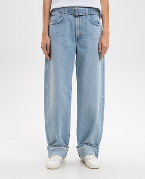 AGOLDE Blue jeans with a belt A2701810