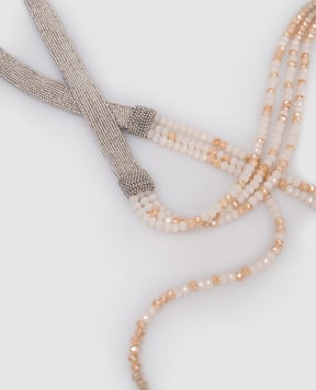 Peserico Degradé necklace with monil chain and beads S35492C0CC711