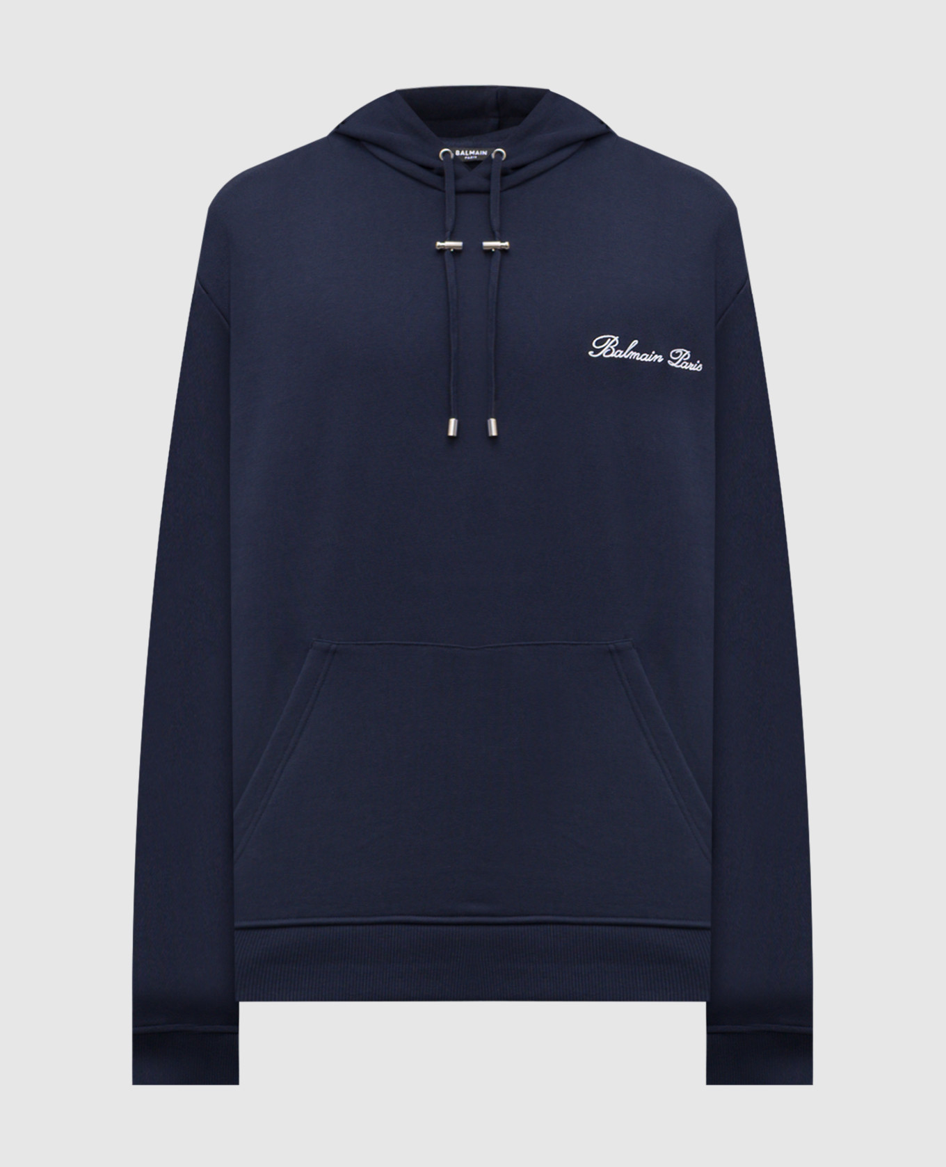 

Blue hoodie with logo embroidery Balmain