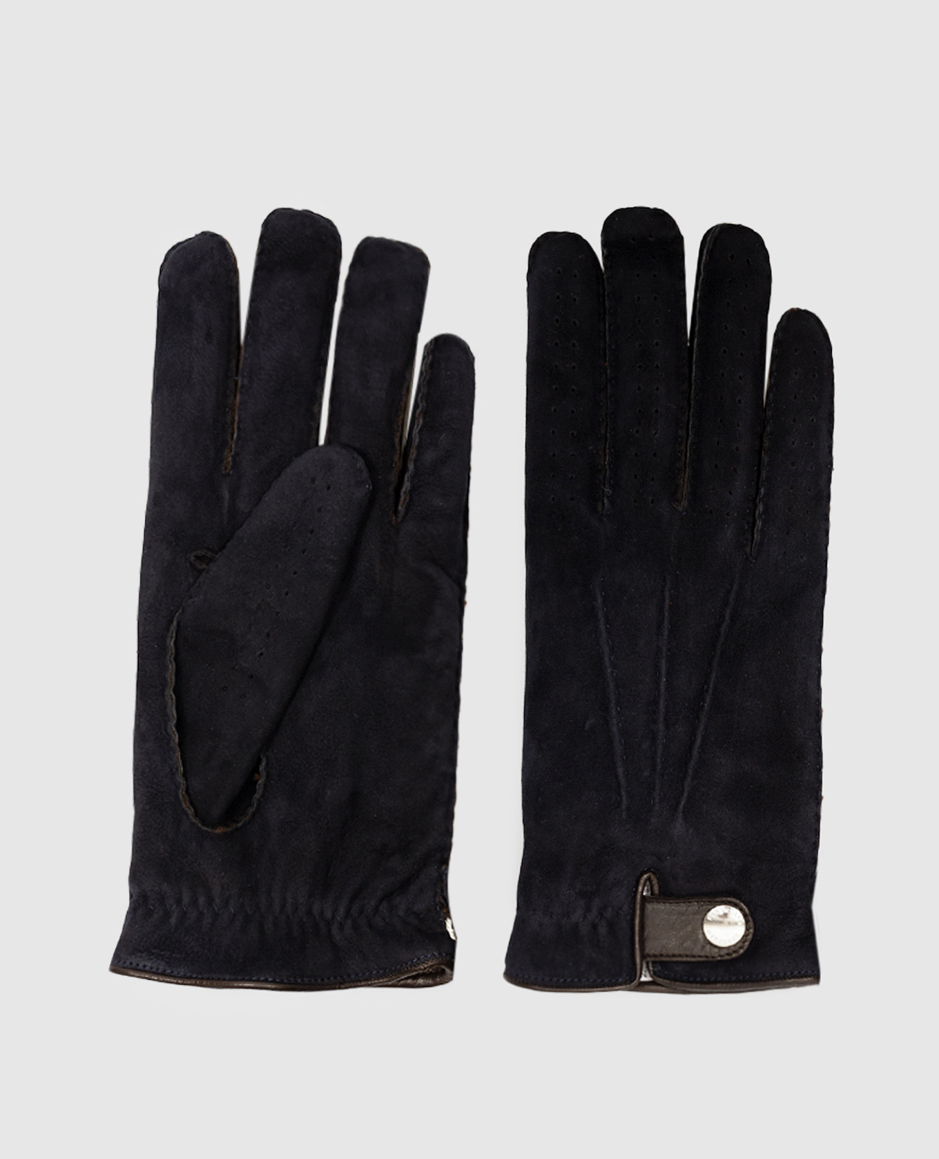 

Blue suede gloves Brunello Cucinelli