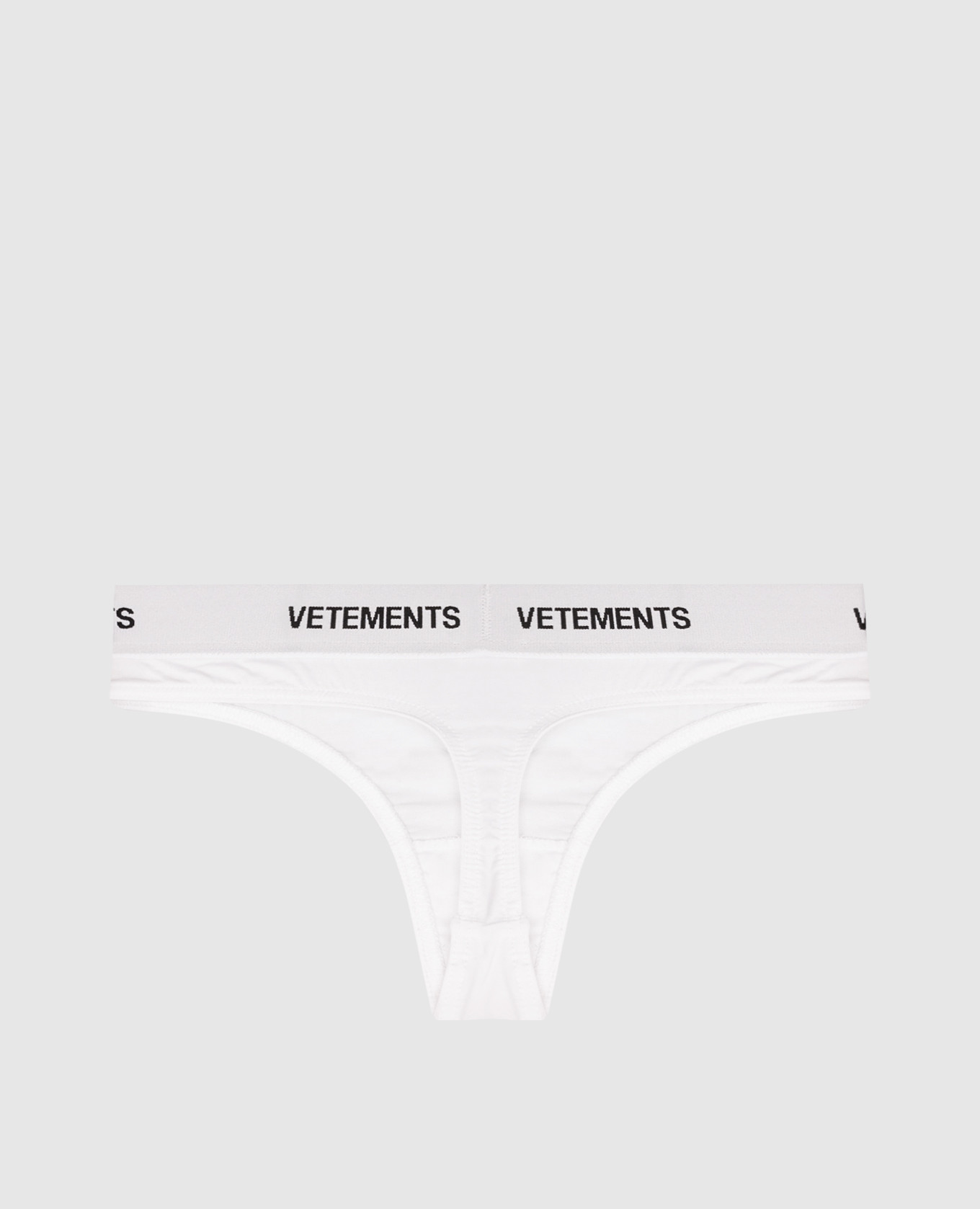 

White thong panties with logo Vetements