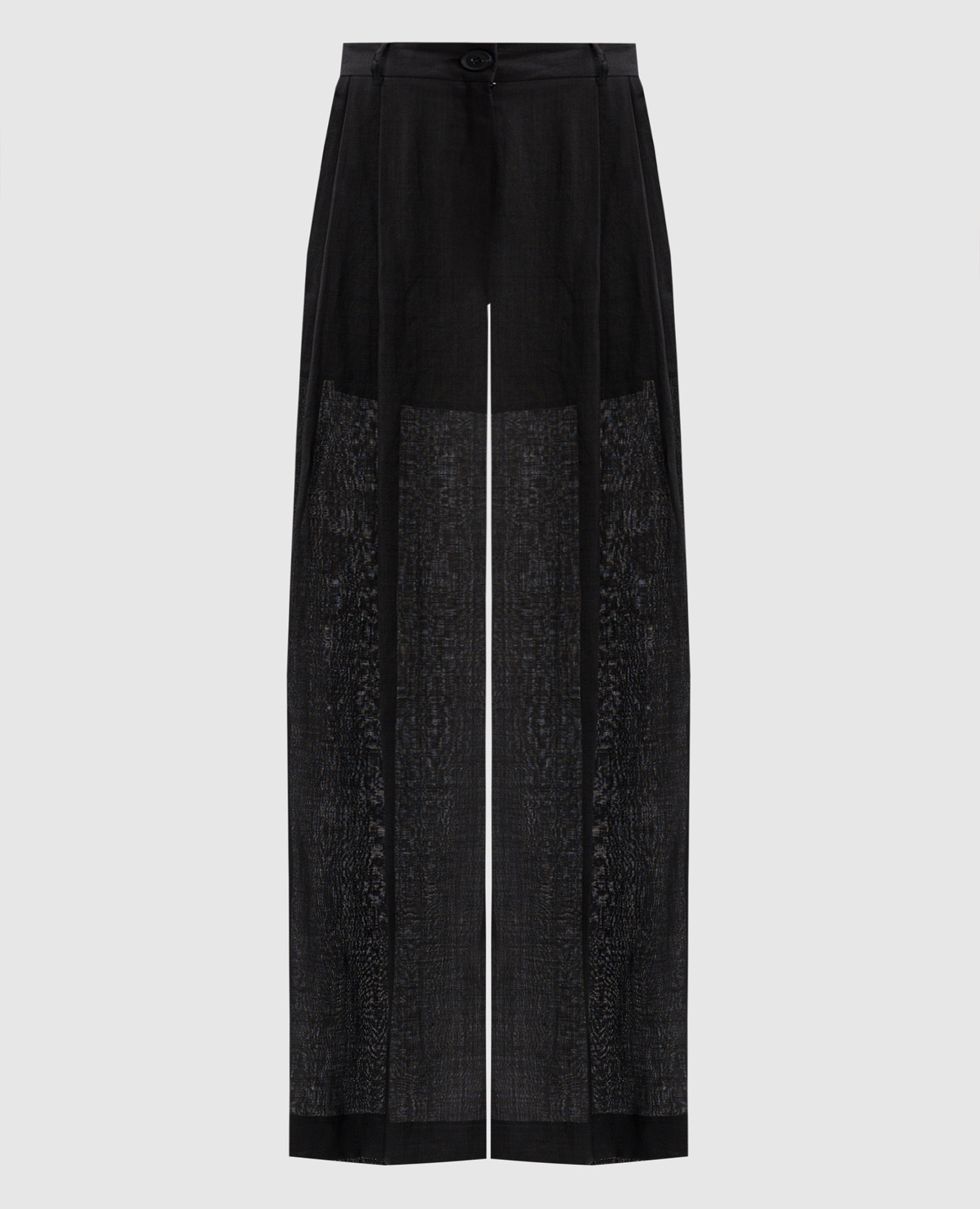 

Black framed pants with logo emblem Twinset