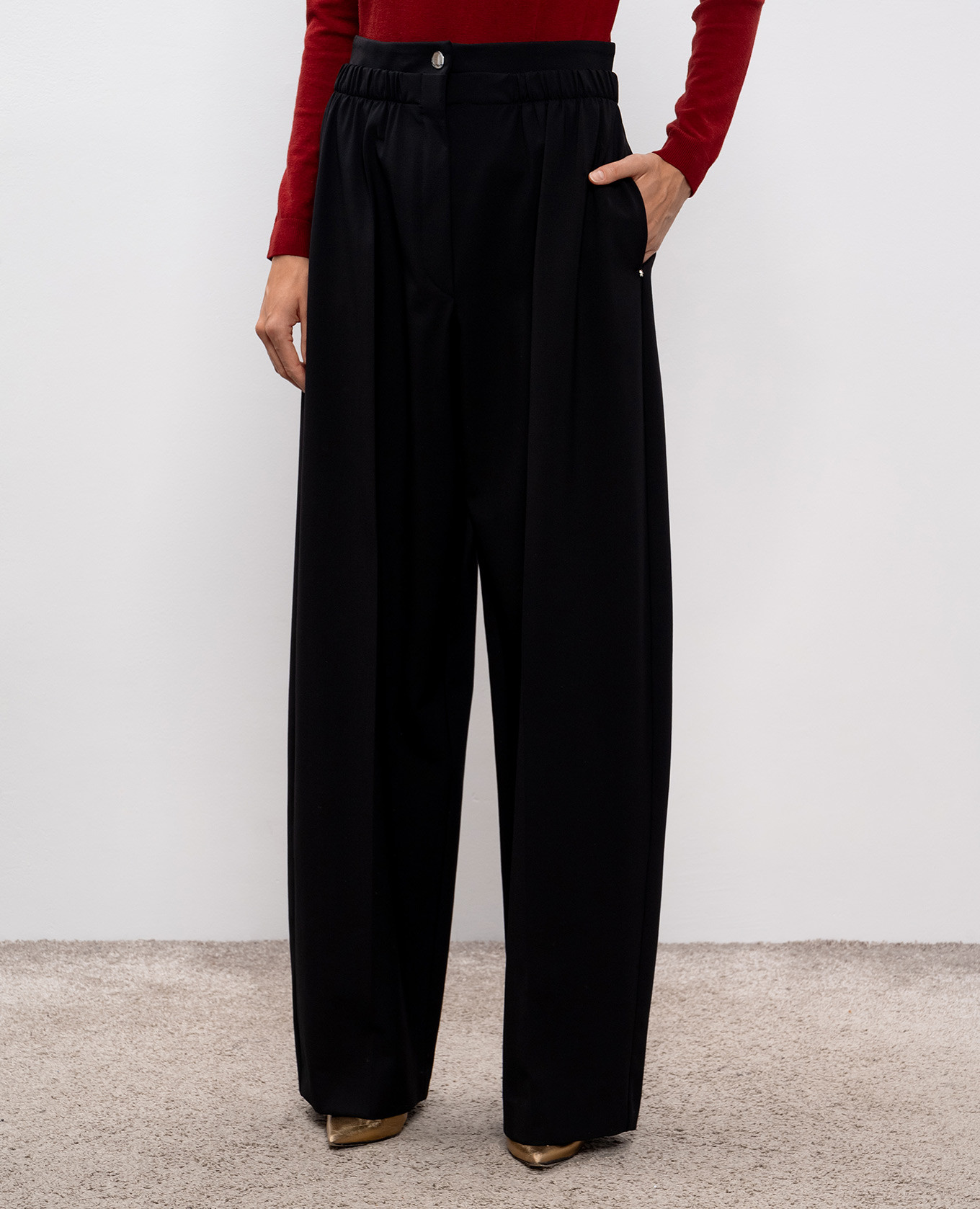 Black QUITO wool pants Max Mara Sportmax 3