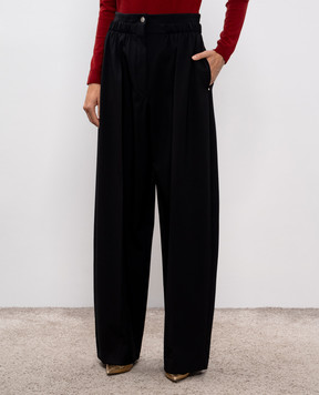 Max Mara Sportmax Black QUITO wool pants QUITO