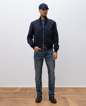 Tom Ford Blue cashmere and silk jumper KCL005YMK005S23