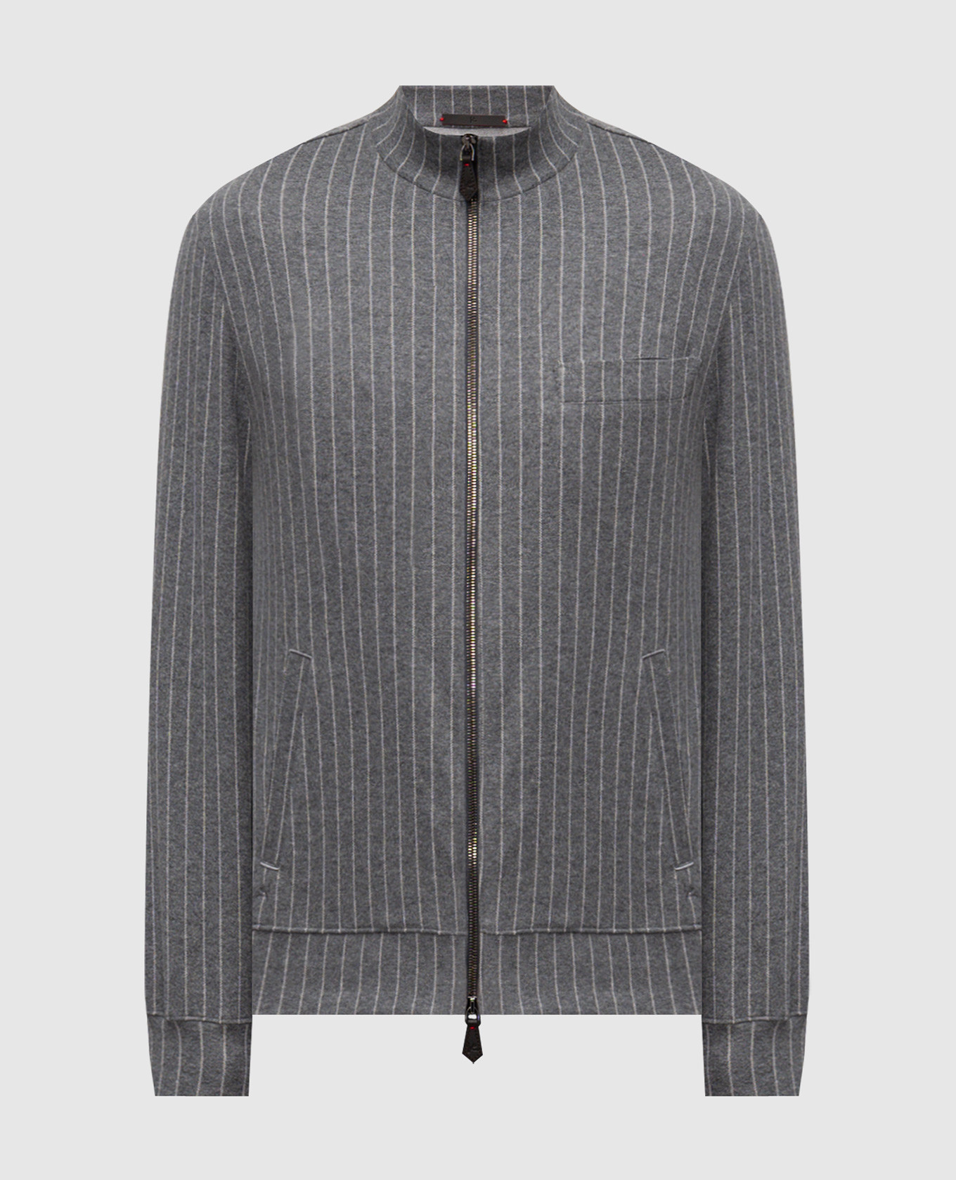 

Grey striped sports jacket ISAIA