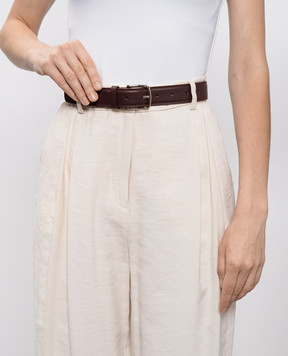 Babe Pay Pls Burgundy leather belt 0C004