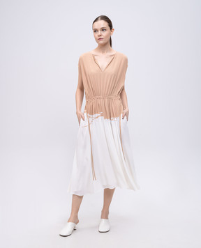 PROENZA SCHOULER Beige Ezra midi dress R2523026BBYP137