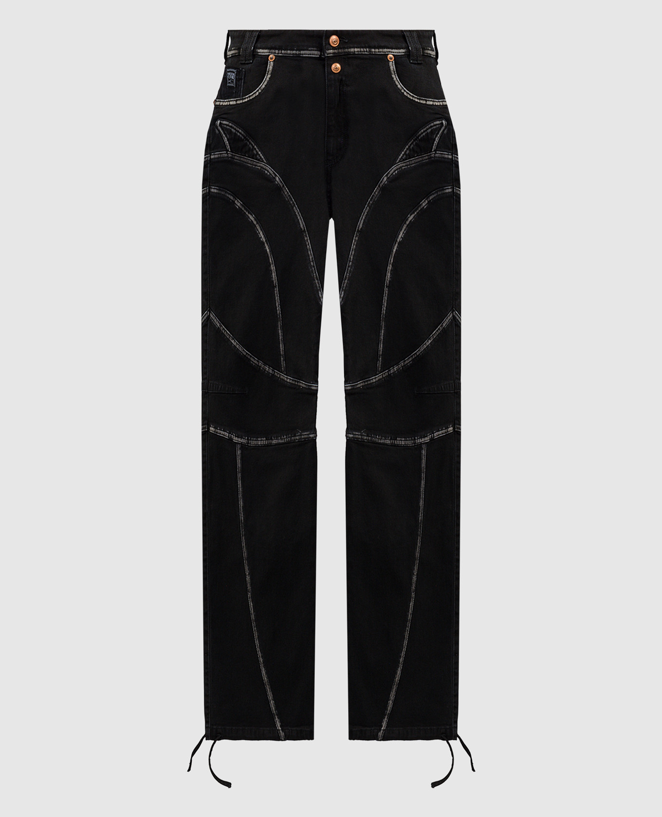 

Black jeans with accent seams Versace Jeans Couture