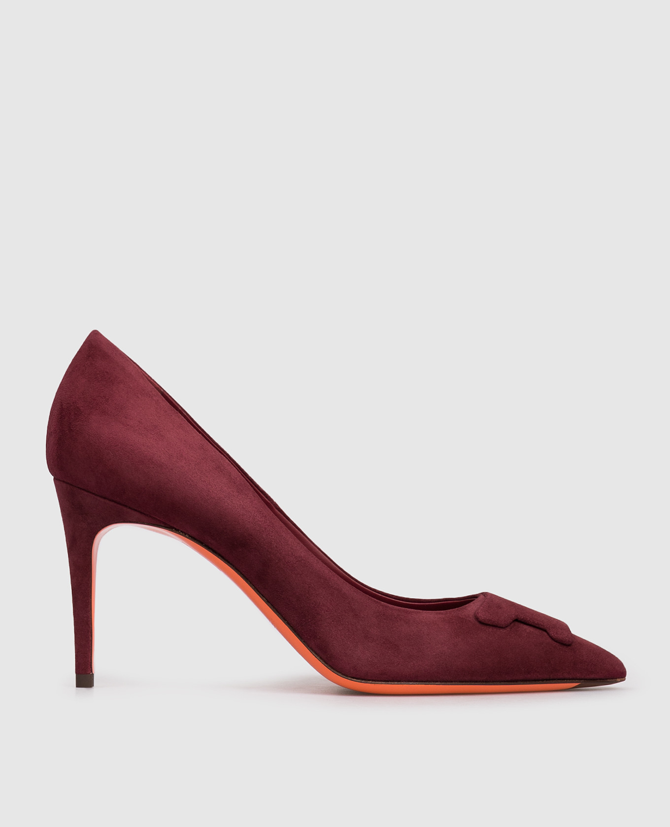 Burgundy suede shoes Santoni
