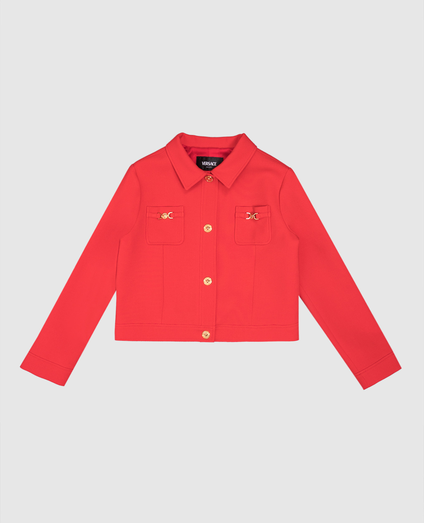 Children&#39;s red Medusa jacket Versace
