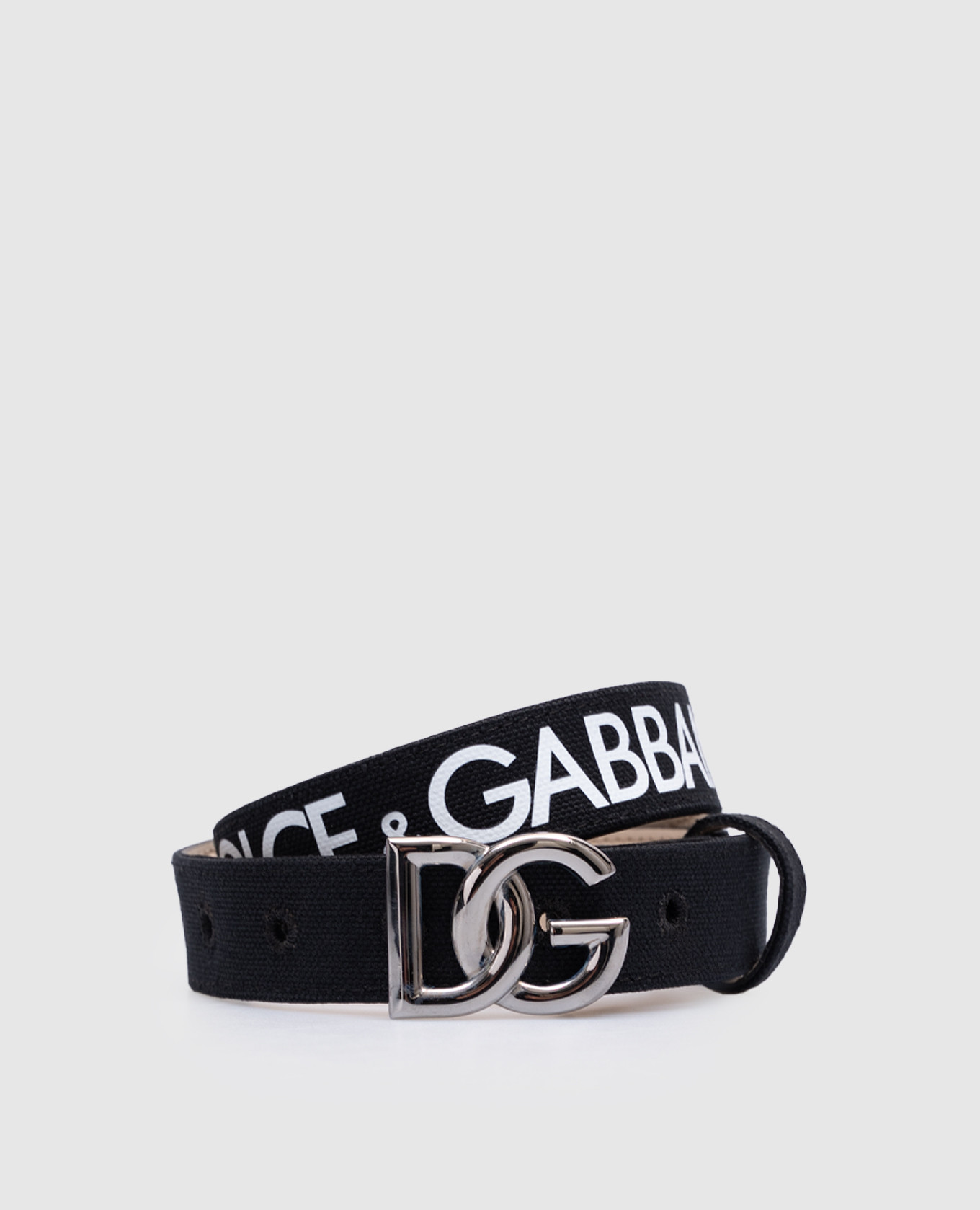 

Children's black belt with logo print Dolce&Gabbana