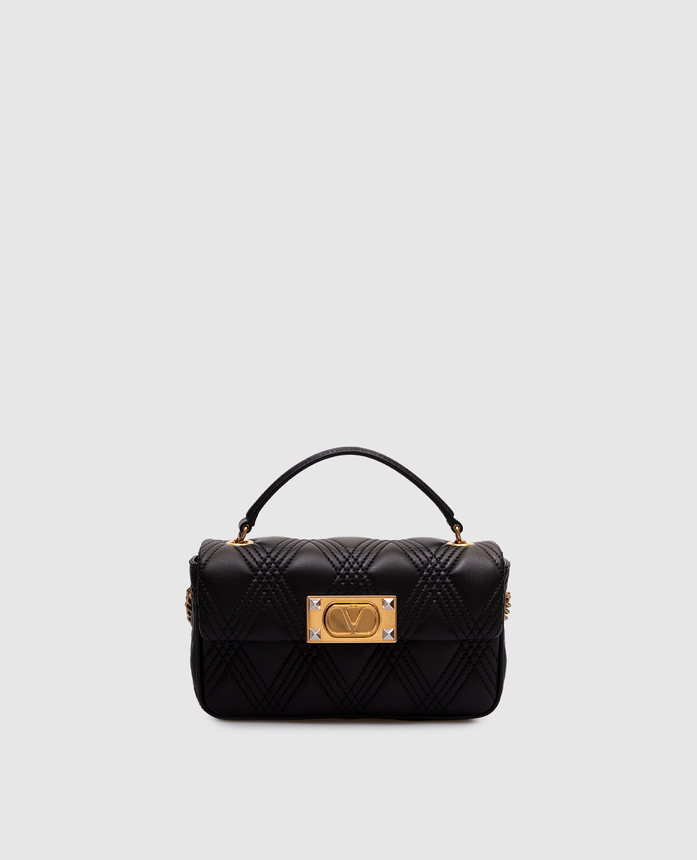 

Quiltie 67 Black Leather Crossbody Bag Valentino
