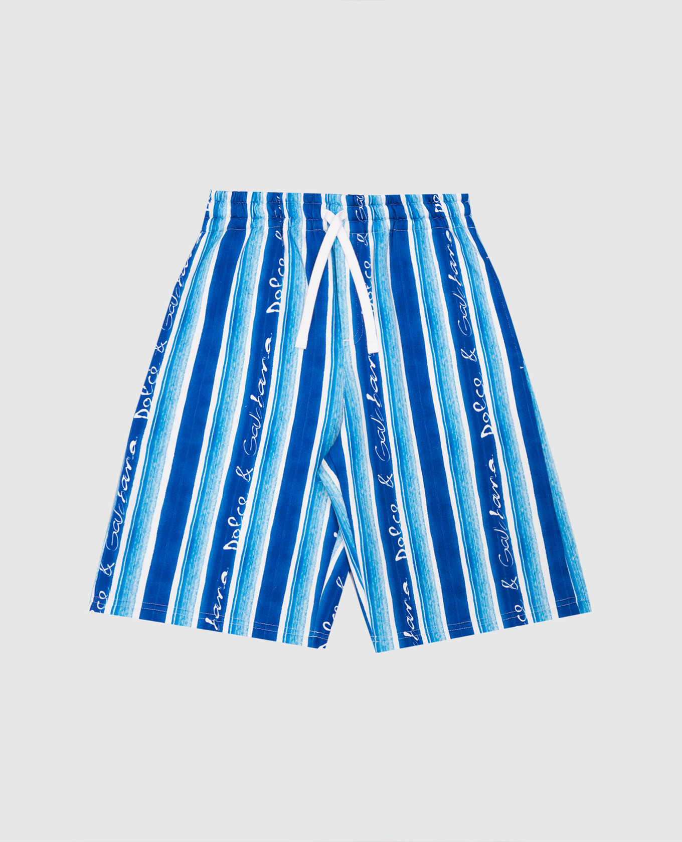 Children&#39;s blue striped shorts Dolce&Gabbana