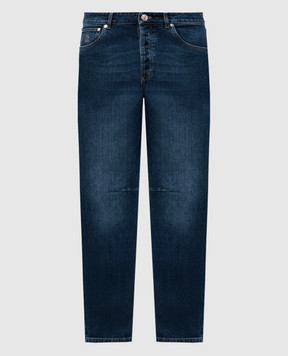 Brunello Cucinelli Blue jeans with a worn effect M283PX1290