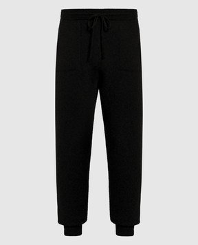 Cashmere&Whiskey Black cashmere sweatpants MU8641307341PF3XL