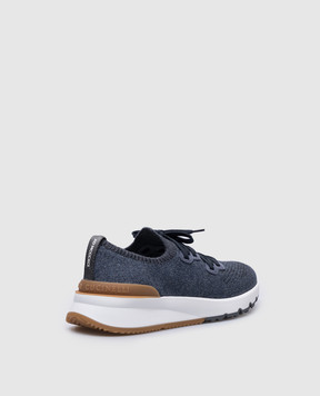 Brunello Cucinelli Blue sneakers with logo MZUKISO250