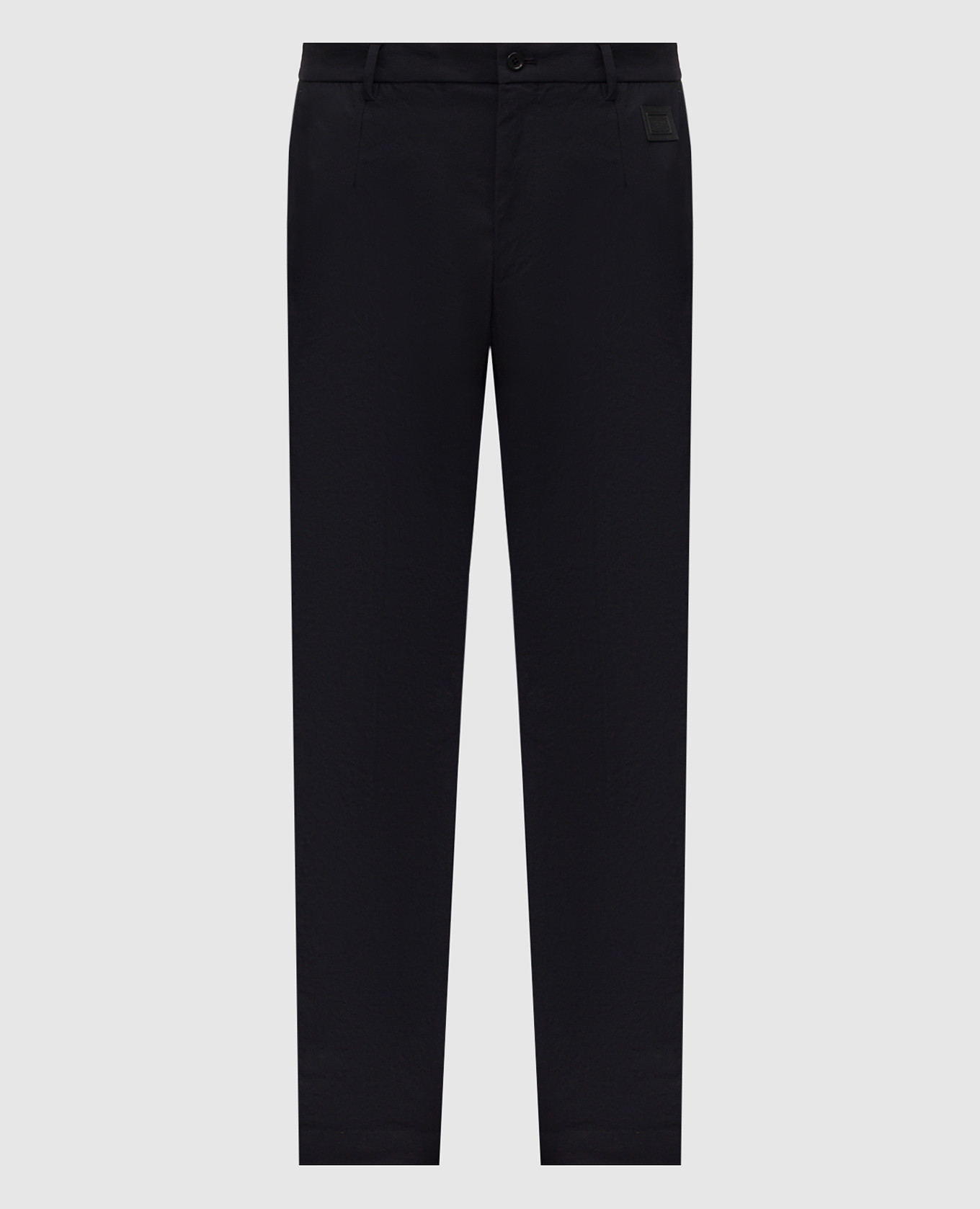 Black pants with logo patch Dolce&Gabbana