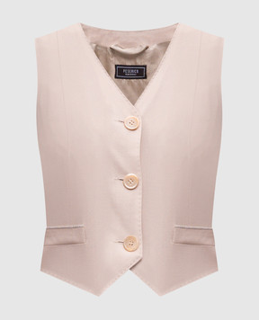 Peserico Beige vest with wool E0360906461