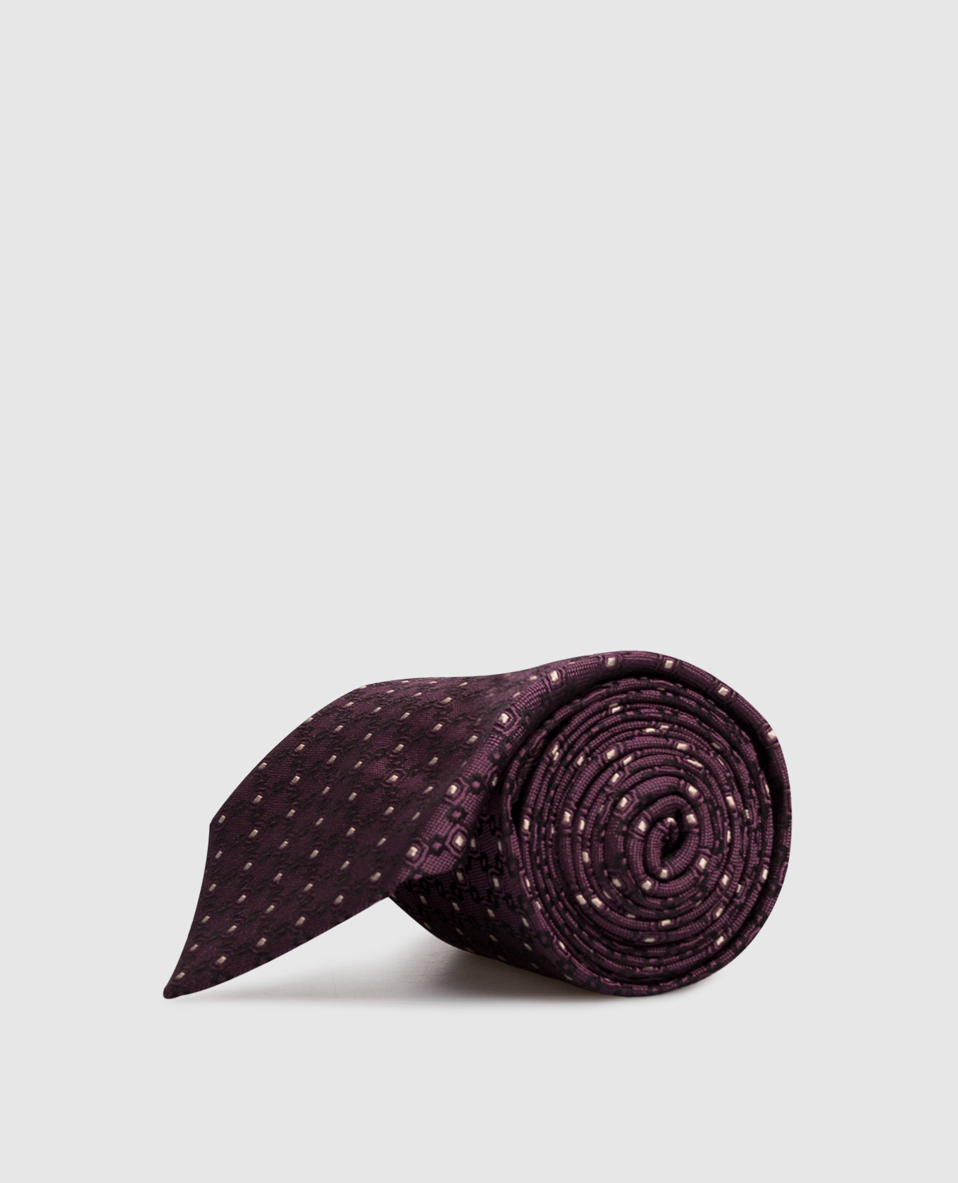 Purple patterned silk tie Brunello Cucinelli