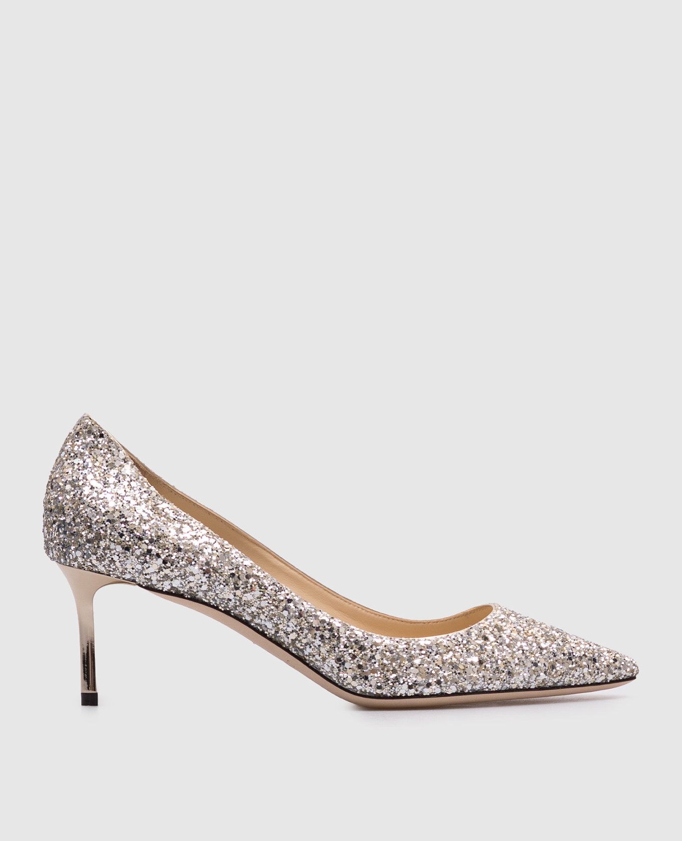 Romy silver glitter shoes Jimmy Choo
