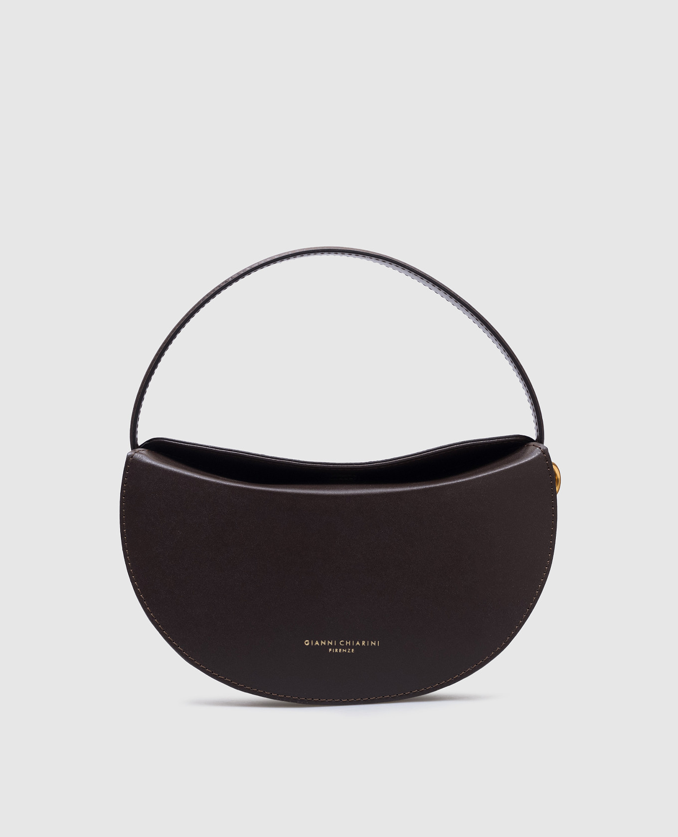 

Brown leather saddle bag CLELIA Gianni Chiarini