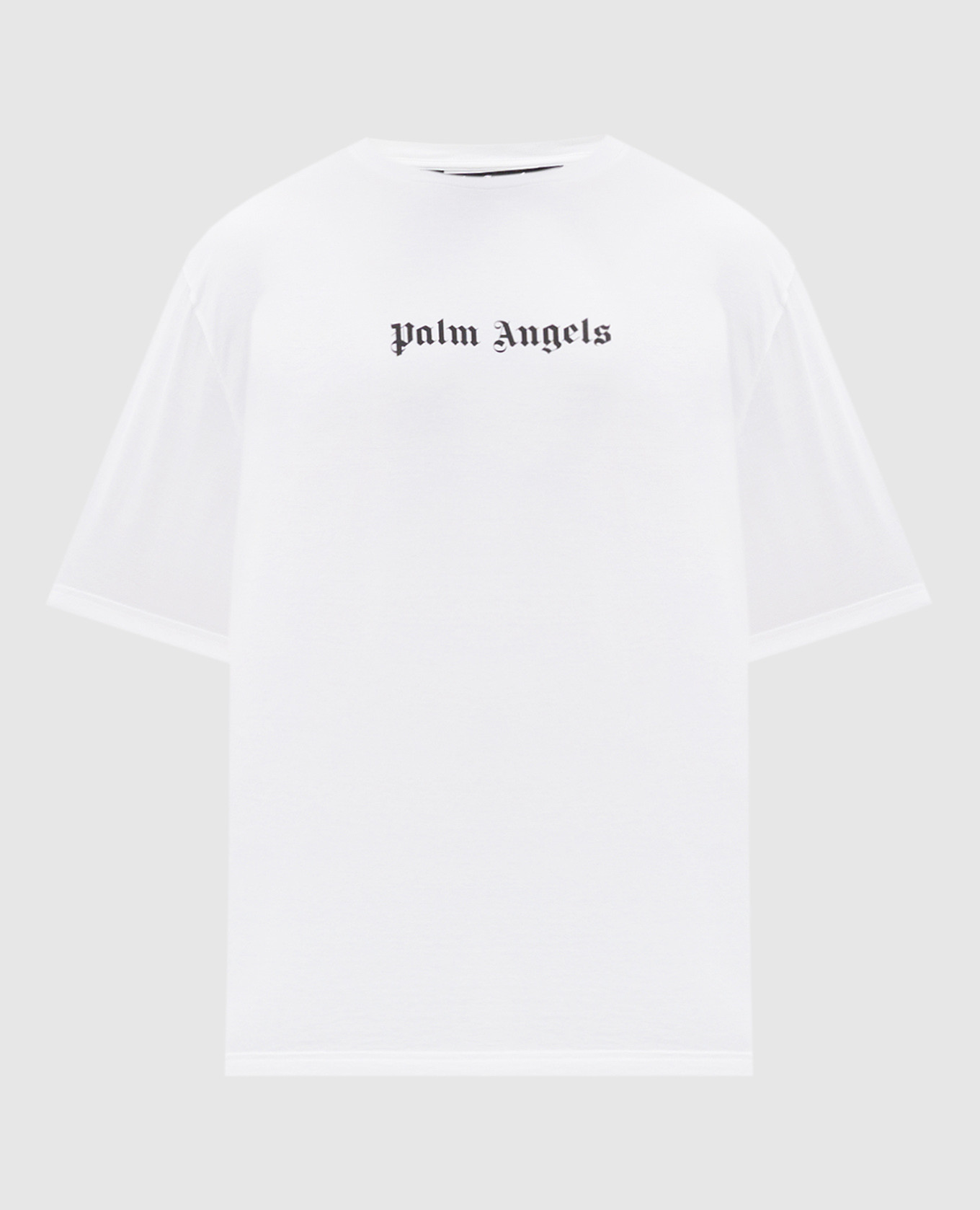 White t-shirt with logo print Palm Angels