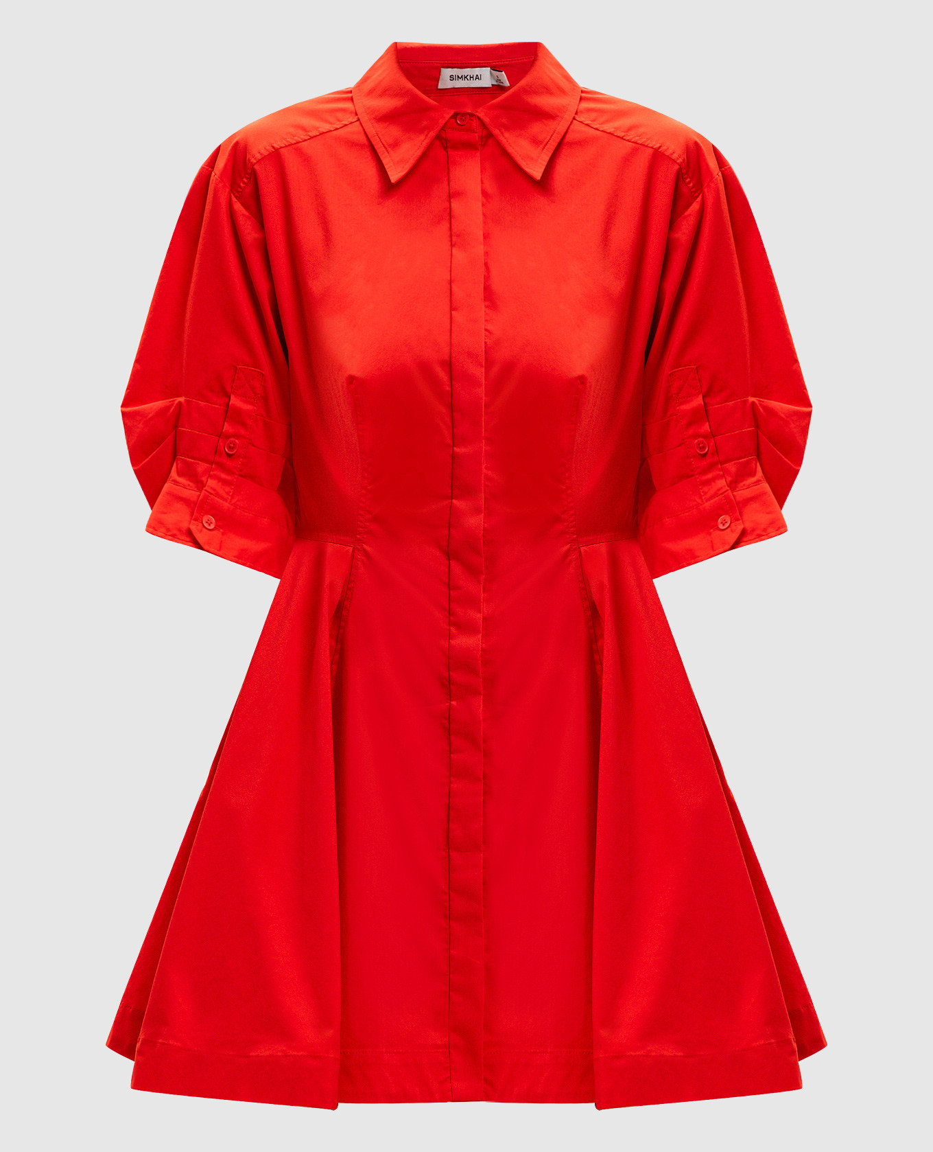 

Red Jazzie shirt dress Simkhai