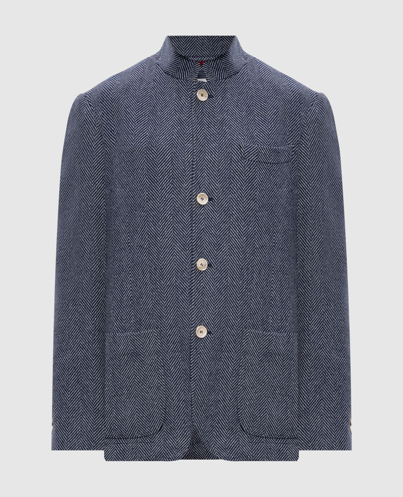 Patterned wool, silk and cashmere coat Brunello Cucinelli