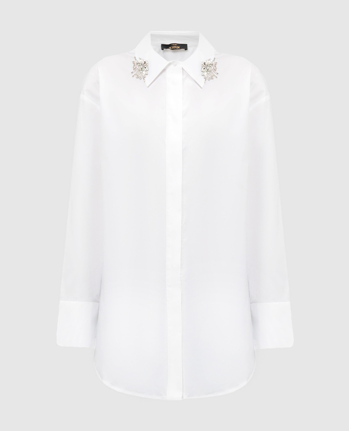 

White blouse with crystals Twinset Actitude
