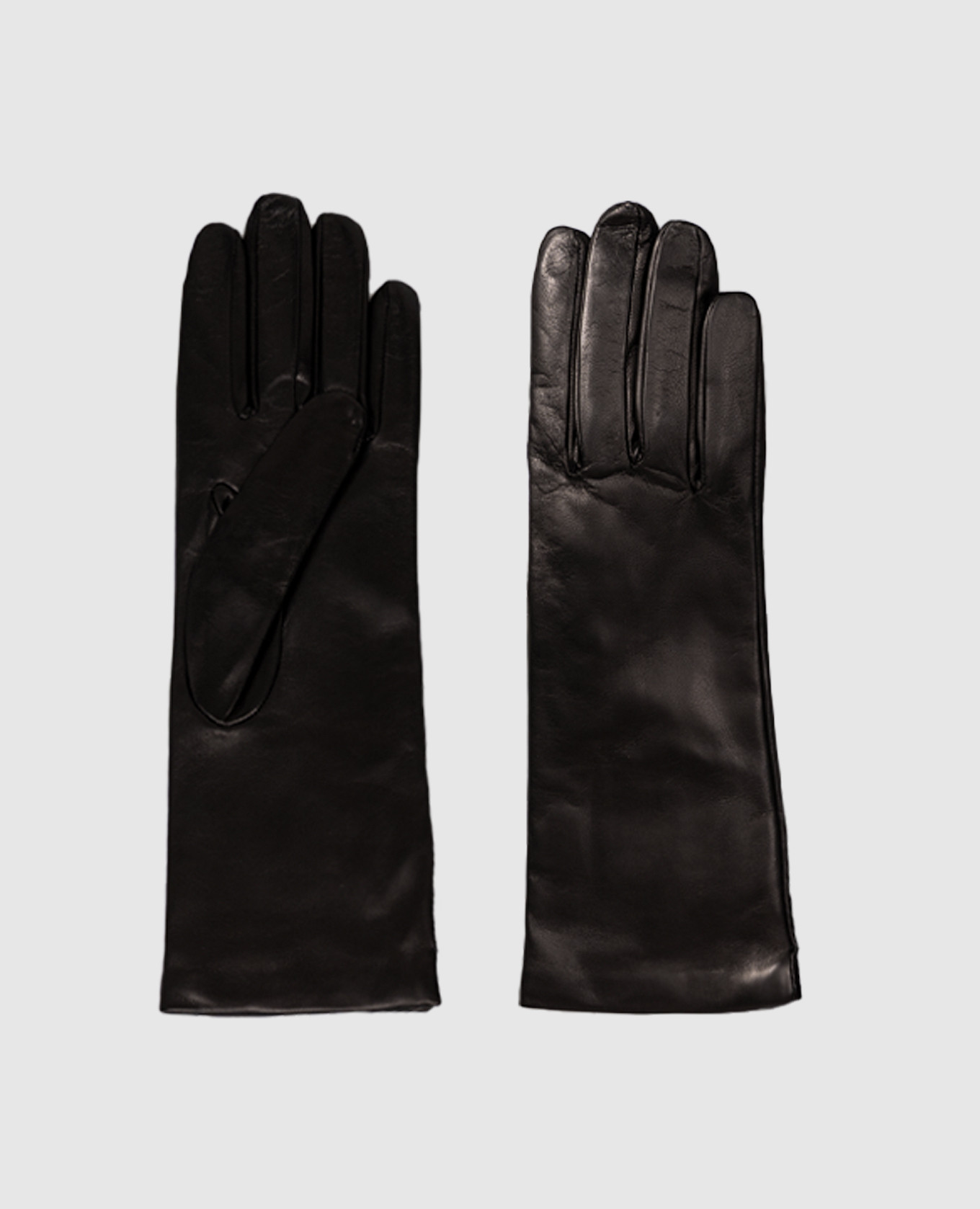 Black leather gloves Babe Pay Pls