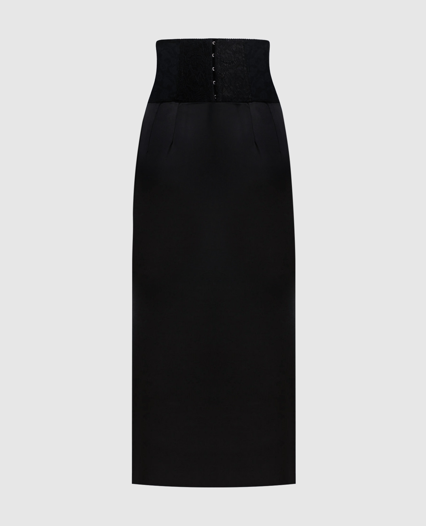 Black midi skirt with corset belt Dolce&Gabbana