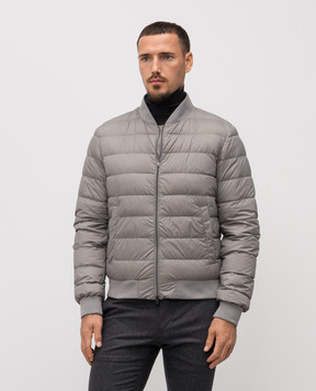 Herno Grey down bomber jacket PI010ULE12456Z