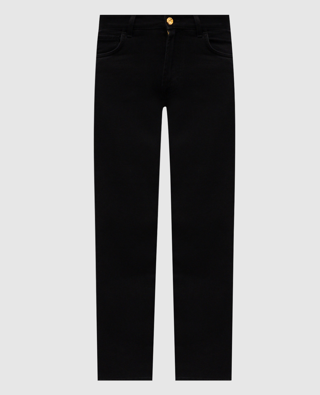 Black slim jeans with logo Stefano Ricci