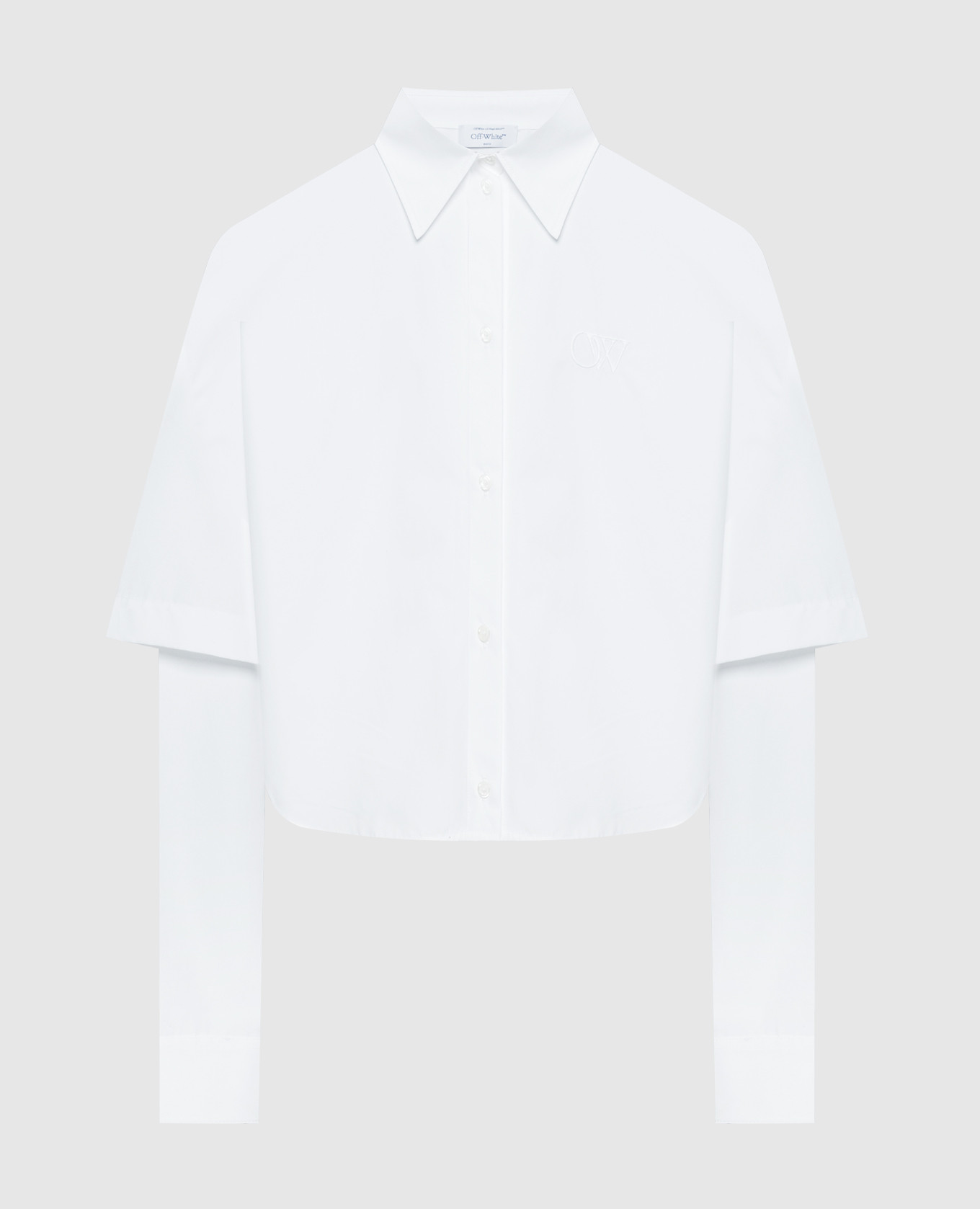 White shirt with monogram logo off-white