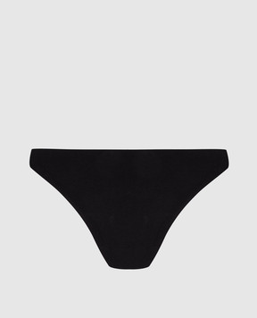 Wolford Black Cotton contour tanga panties 69706