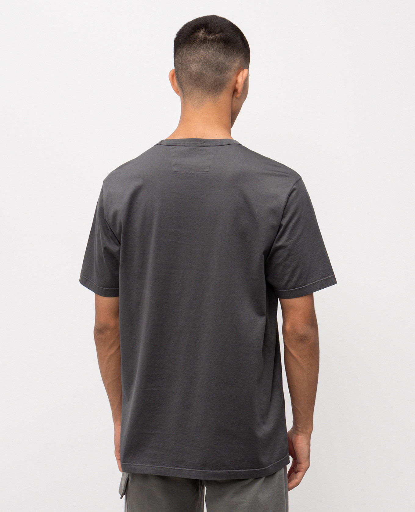 

Grey T-shirt with logo print C.P. Company