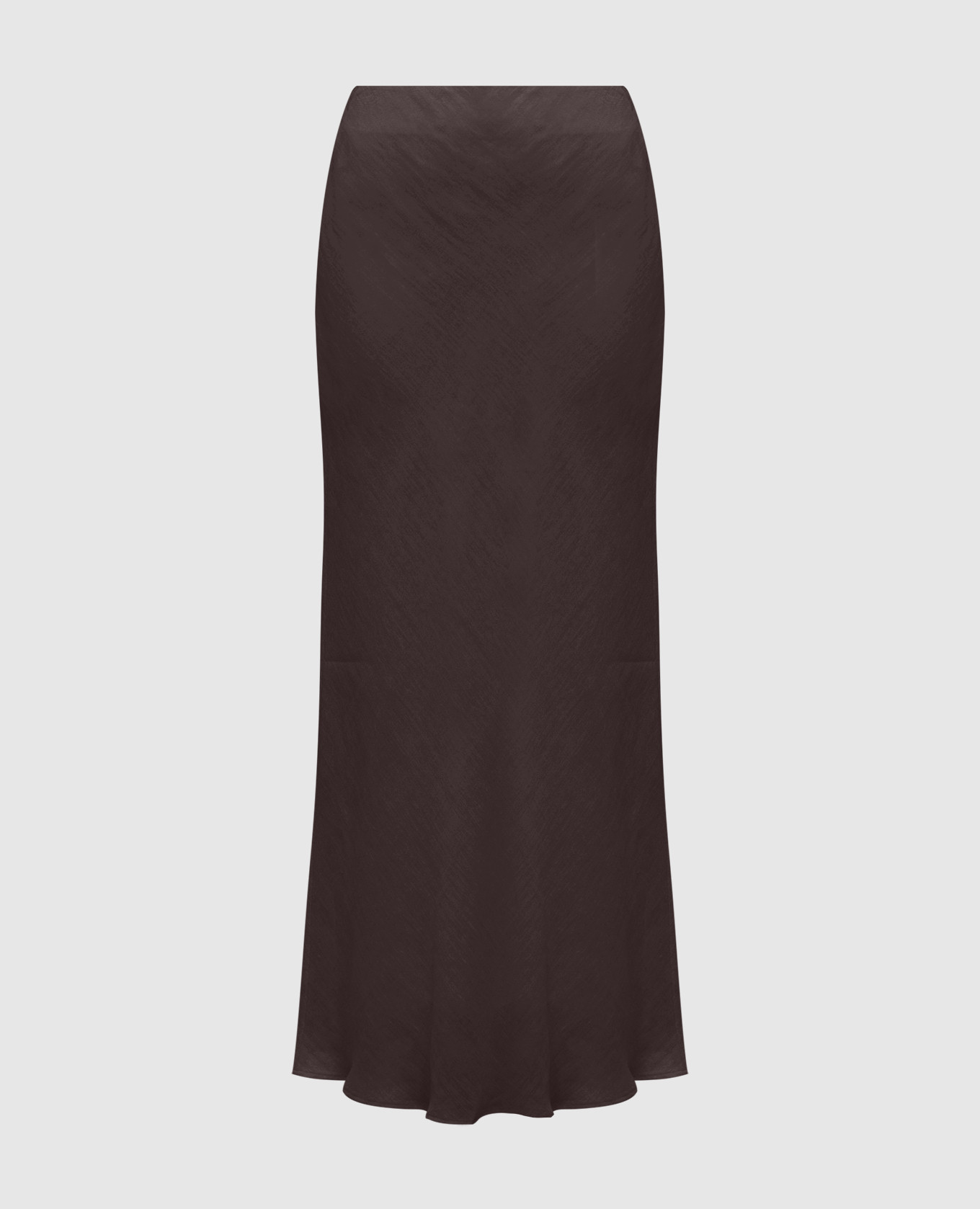

Brown linen midi skirt Peserico