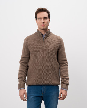 Florentino Brown sweater with wool 224441420608