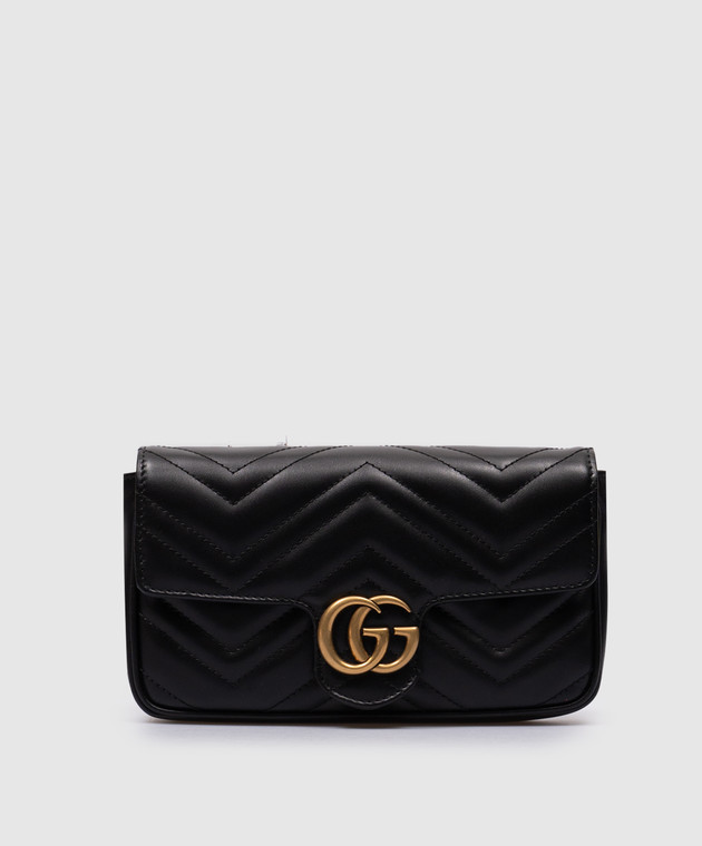 GUCCI ブラックレザー 　25cm GUCCI ブラックレザー ショルダーバッグ - メルカリ