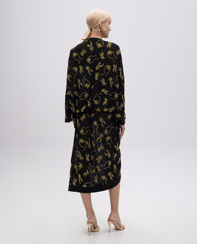 16Arlington Licia black midi dress with crystals DMD590SS2501